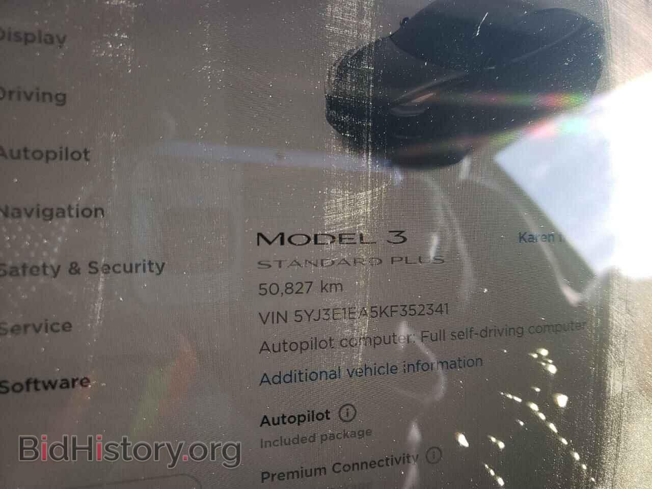 2019 TESLA MODEL 3 - VIN: 5YJ3E1EA5KF352341 - Photo 9
