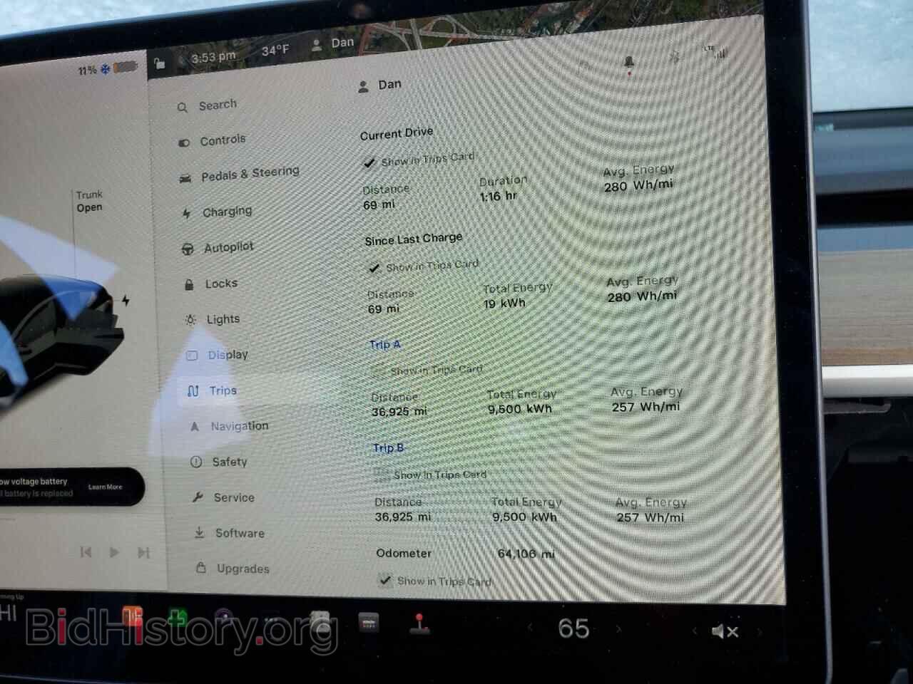 2019 TESLA MODEL 3 - VIN: 5YJ3E1EA5KF401876 - Фото 9