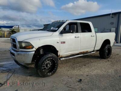 2012 Dodge RAM 2500 SLT, белый — VIN 3C6UD5DL9CG219666, Copart