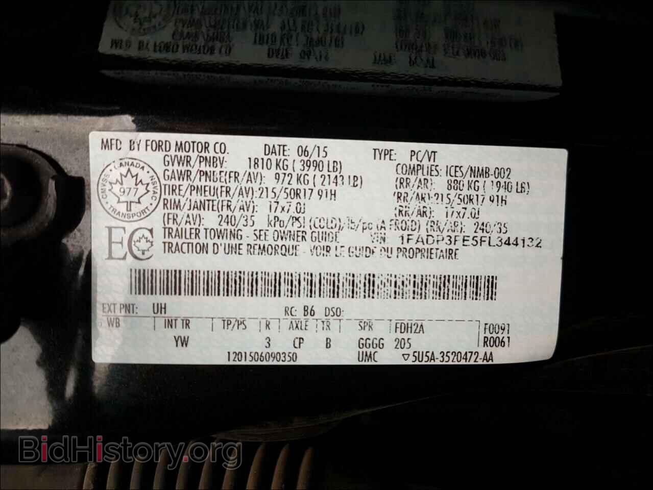 2015 FORD FOCUS - VIN: 1FADP3FE5FL344132 - Фото 10