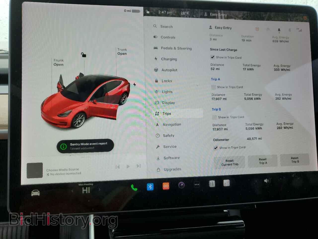 2019 TESLA MODEL 3 - VIN: 5YJ3E1EB4KF440483 - Фото 9