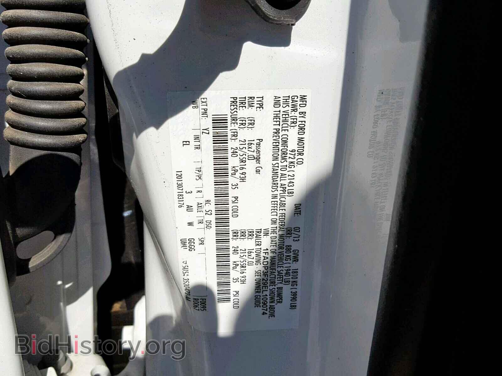 2014 FORD FOCUS SE - VIN: 1FADP3F29EL109074 - Фото 10