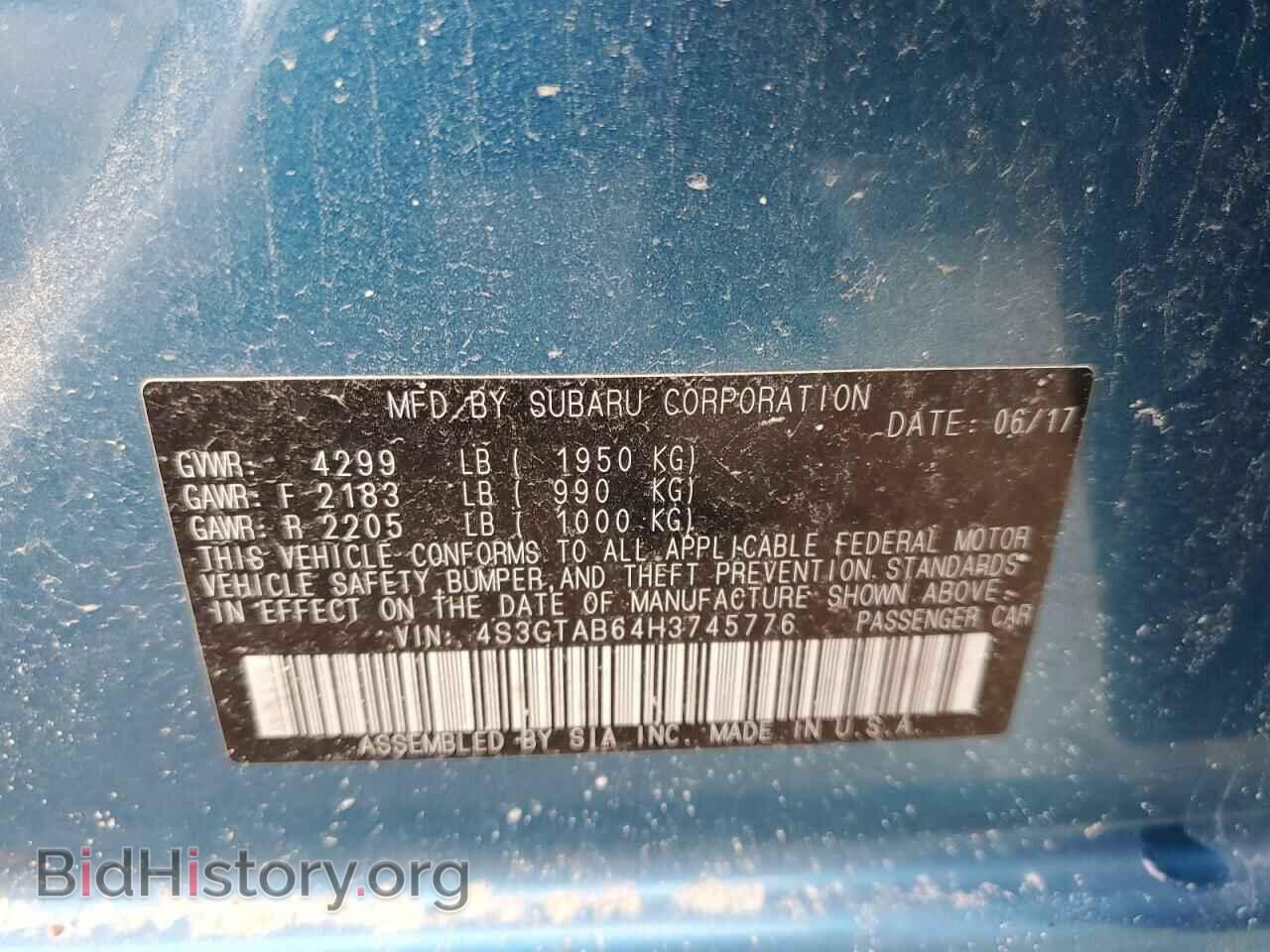 2017 SUBARU IMPREZA - VIN: 4S3GTAB64H3745776 - Фото 10