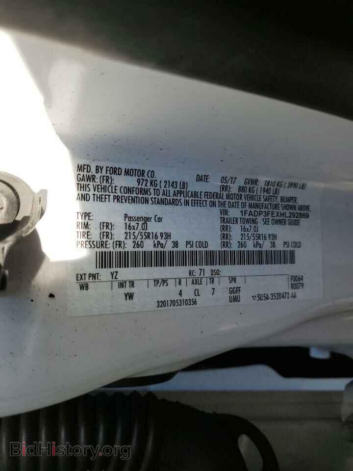 2017 FORD FOCUS - VIN: 1FADP3FEXHL292869 - Photo 12