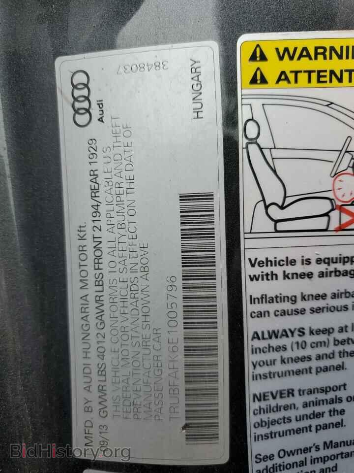 2014 AUDI TT - VIN: TRUBFAFK6E1005796 - Photo 12