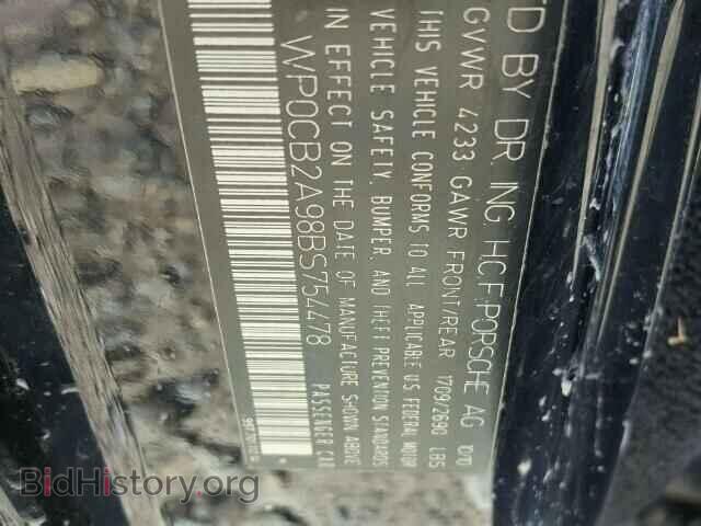 2011 PORSCHE 911 - VIN: WP0CB2A98BS754478 - Фото 10