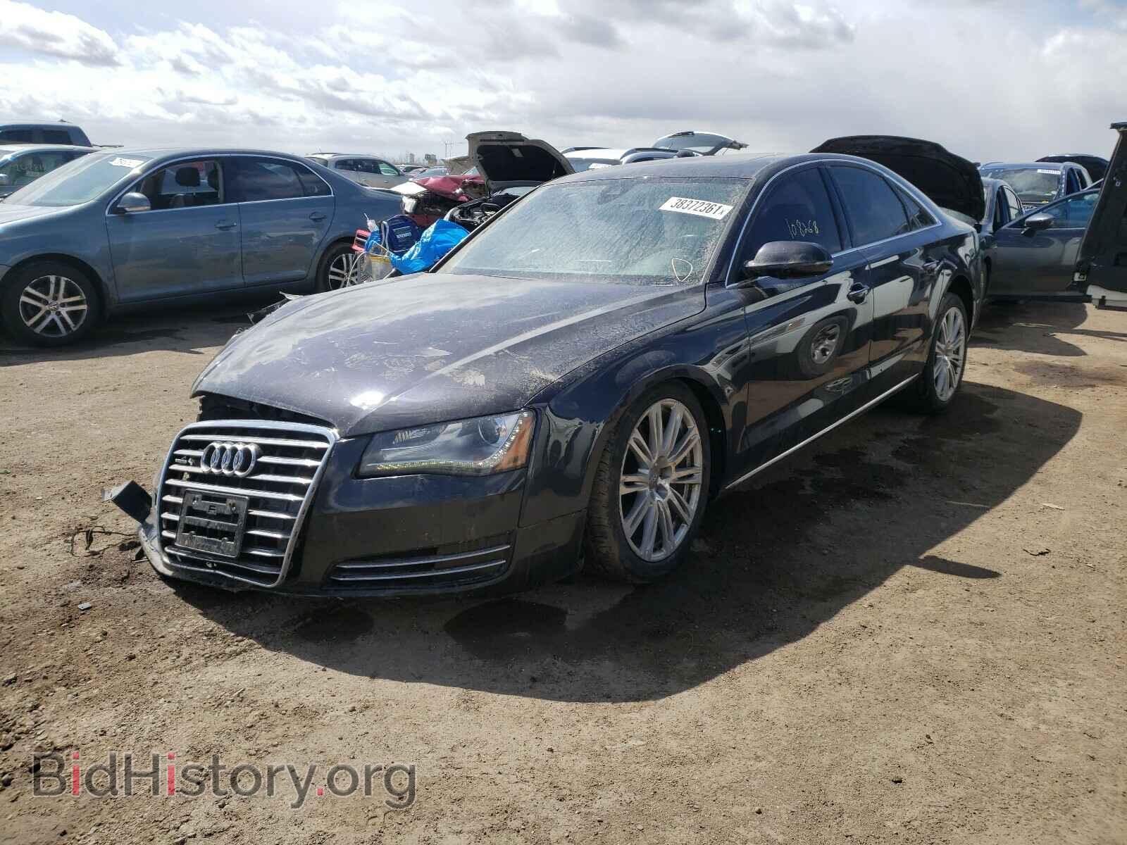 2013 AUDI A8 - VIN: WAUAGAFD3DN006705 - Фото 2