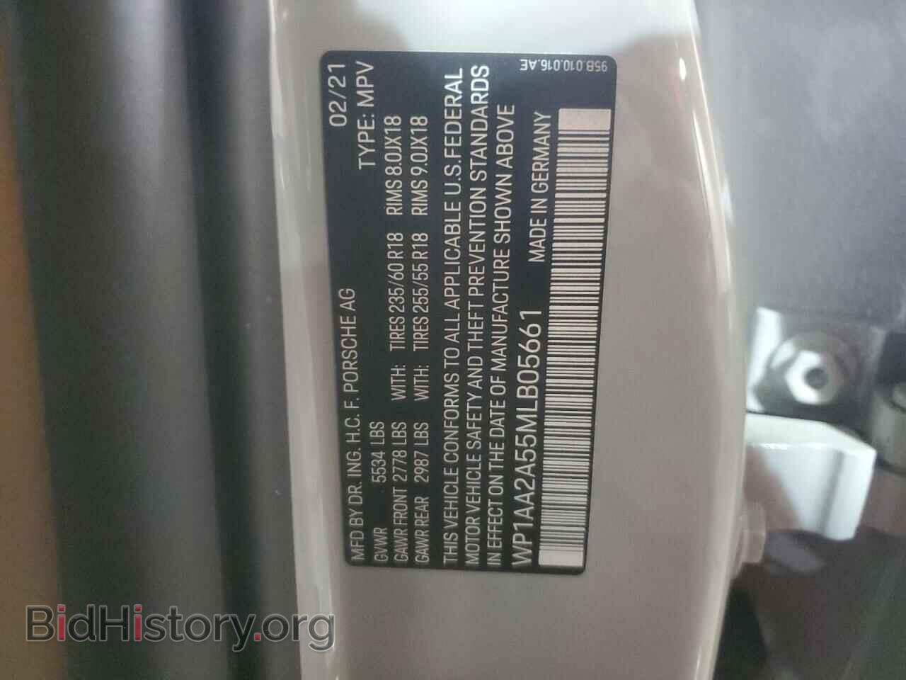2021 PORSCHE MACAN - VIN: WP1AA2A55MLB05661 - Photo 12
