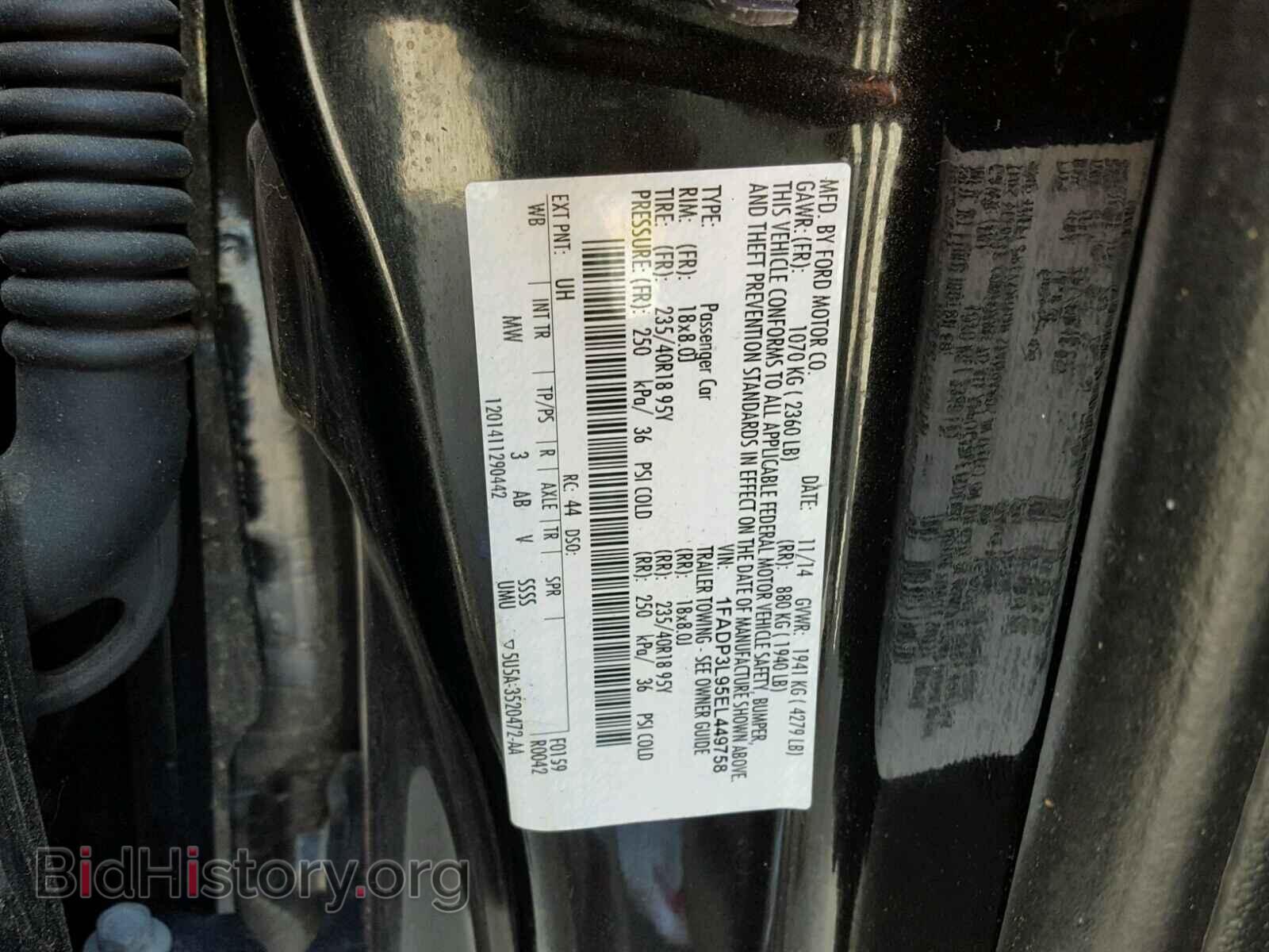 2014 FORD FOCUS - VIN: 1FADP3L95EL449758 - Photo 10
