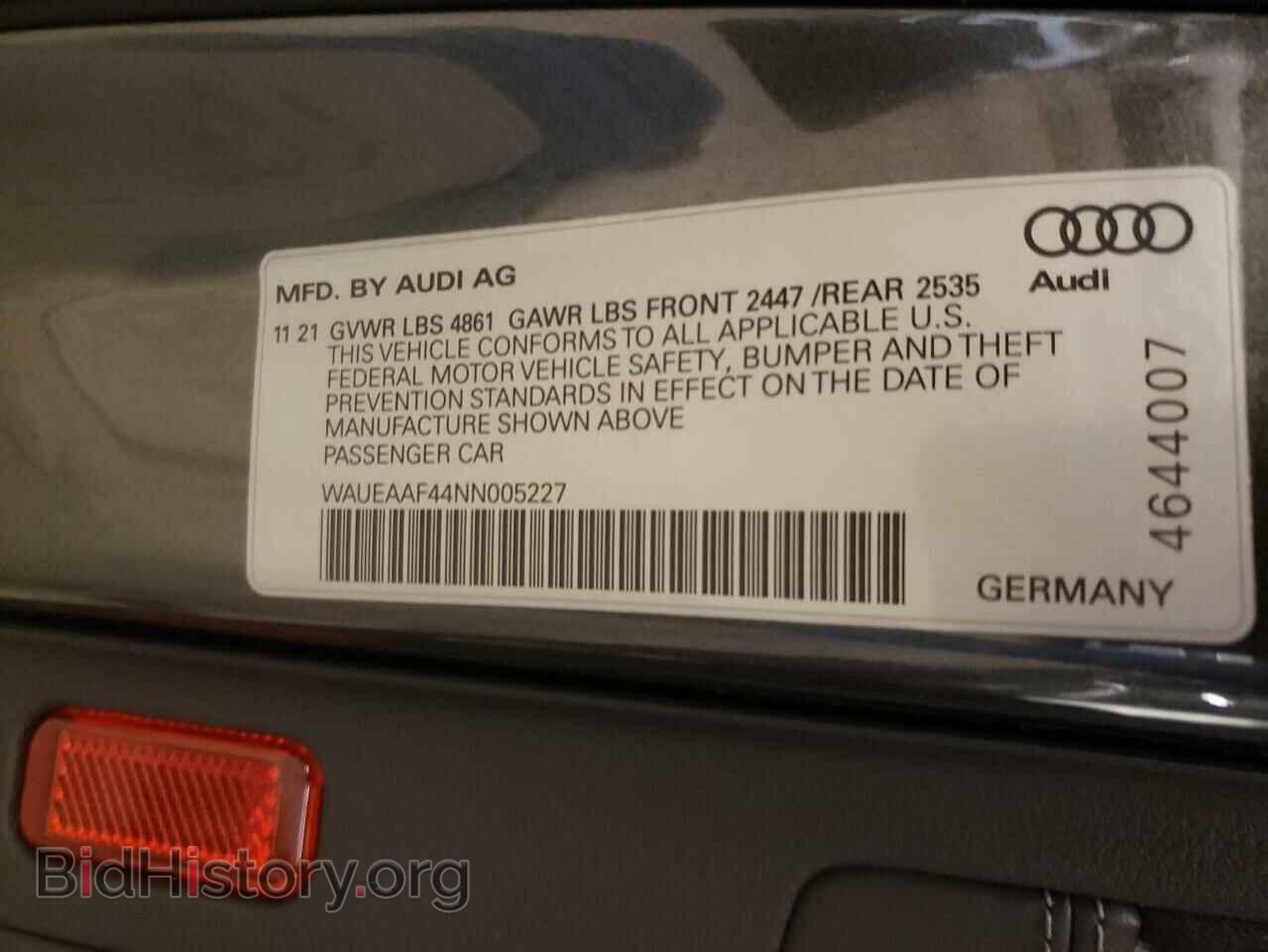2022 AUDI A4 - VIN: WAUEAAF44NN005227 - Photo 10