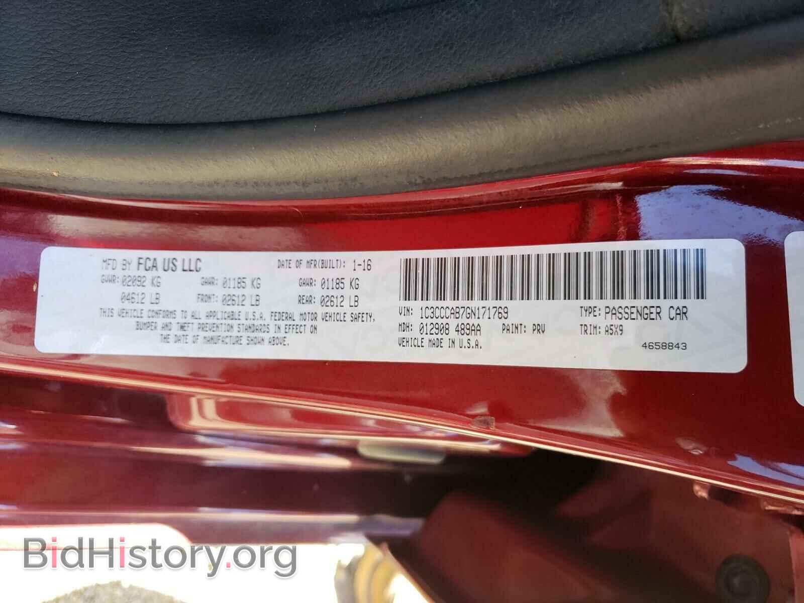 2016 CHRYSLER 200 - VIN: 1C3CCCAB7GN171769 - Photo 10