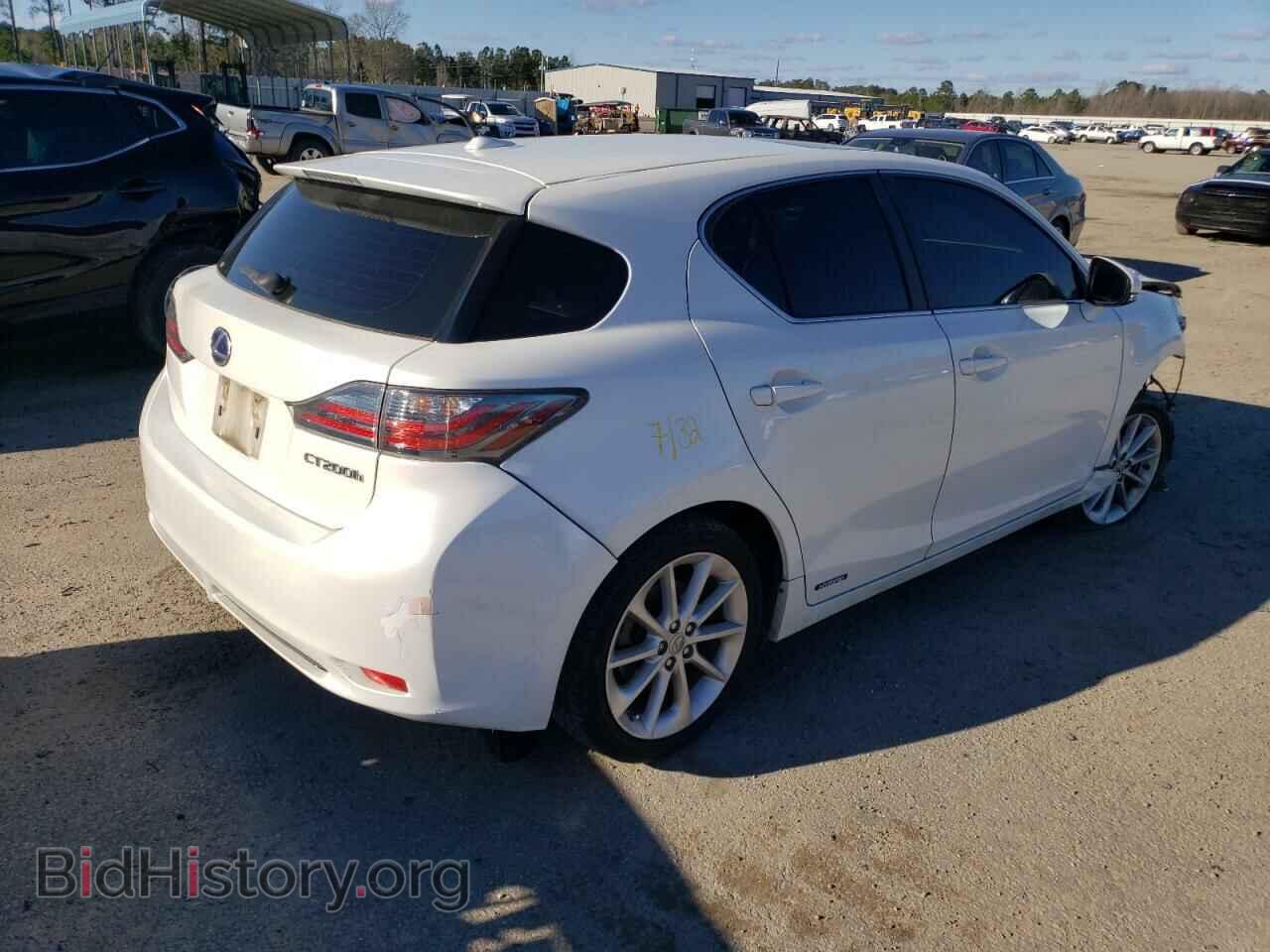 2012 LEXUS CT 200 - VIN: JTHKD5BH6C2105193 - Фото 3