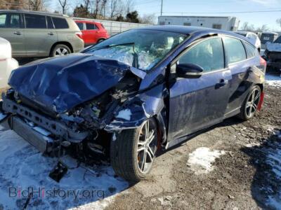 2017 Ford FOCUS ST, blue — VIN 1FADP3L97HL222740, Copart