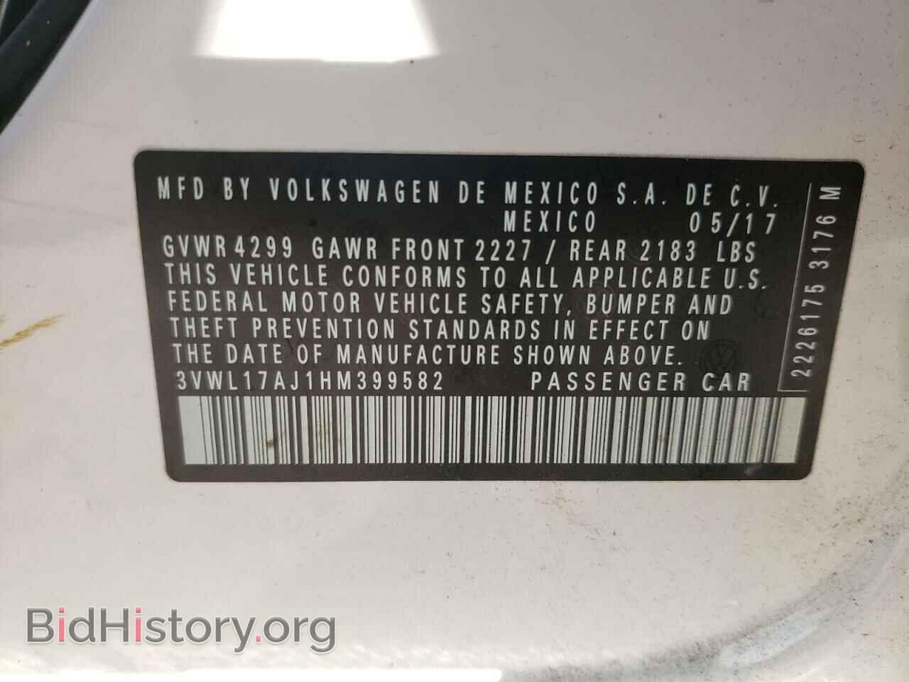 2017 VOLKSWAGEN JETTA - VIN: 3VWL17AJ1HM399582 - Фото 13