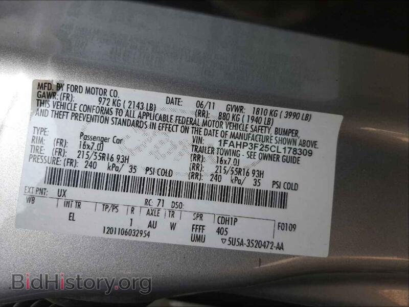 2012 Ford FOCUS (VIN 1FAHP3F25CL178309) — photo 10 of 10