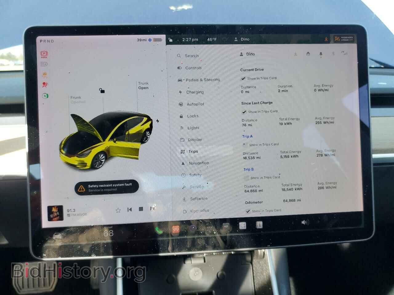 2019 TESLA MODEL 3 - VIN: 5YJ3E1EB0KF390083 - Фото 9