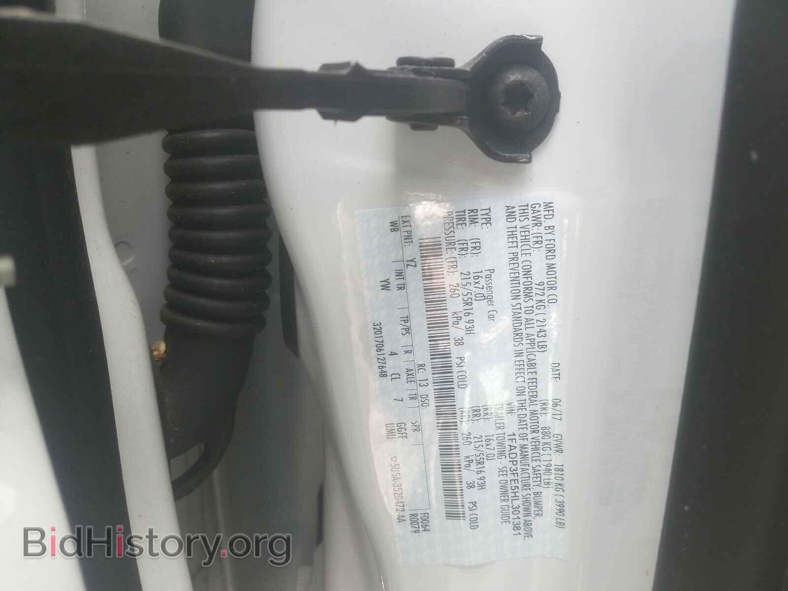 2017 FORD FOCUS - VIN: 1FADP3FE5HL301381 - Photo 10