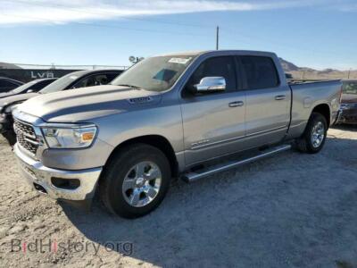 2022 RAM 1500 Big Horn/Lone Star, серебристый — VIN 1C6RREMT2NN190657, Copart
