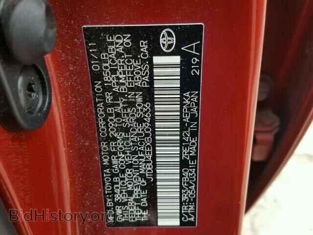 2011 TOYOTA COROLLA - VIN: JTDBU4EEXBJ094636 - Фото 10