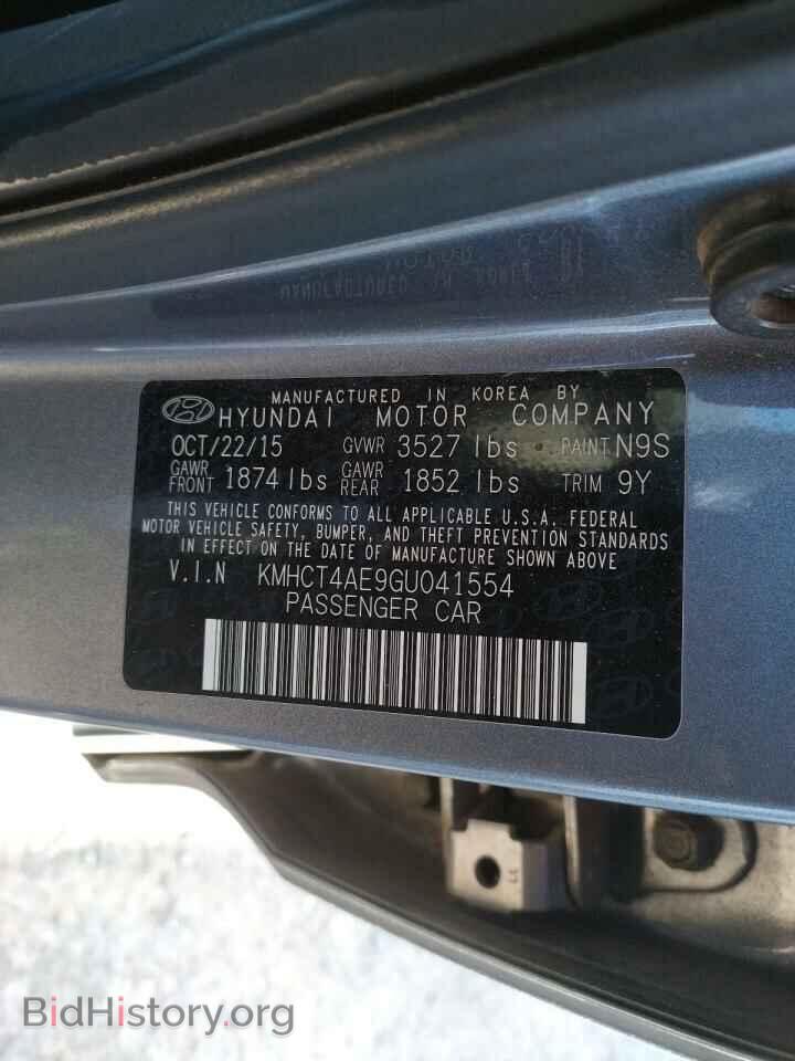 2016 HYUNDAI ACCENT - VIN: KMHCT4AE9GU041554 - Фото 10