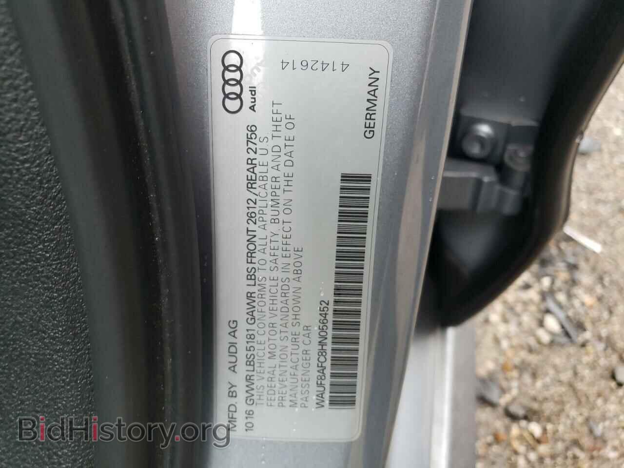2017 AUDI A6 - VIN: WAUF8AFC8HN056452 - Фото 10