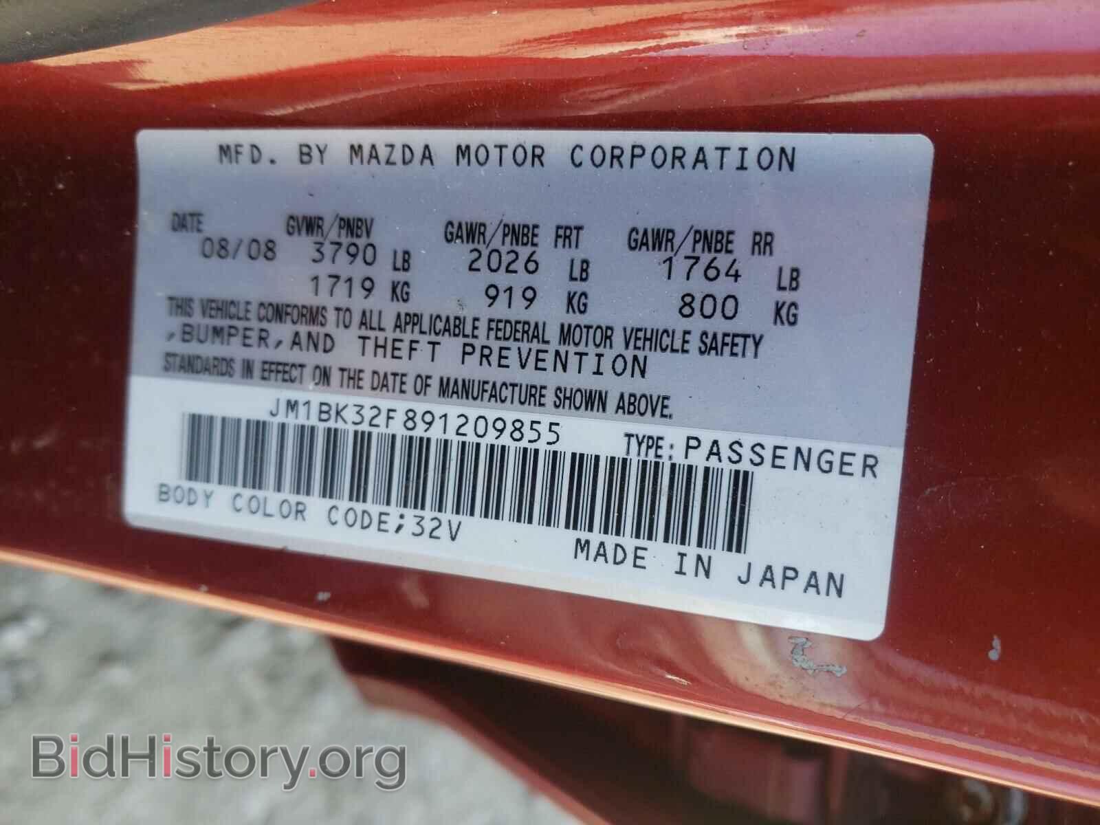 2009 MAZDA 3 - VIN: JM1BK32F891209855 - Photo 10