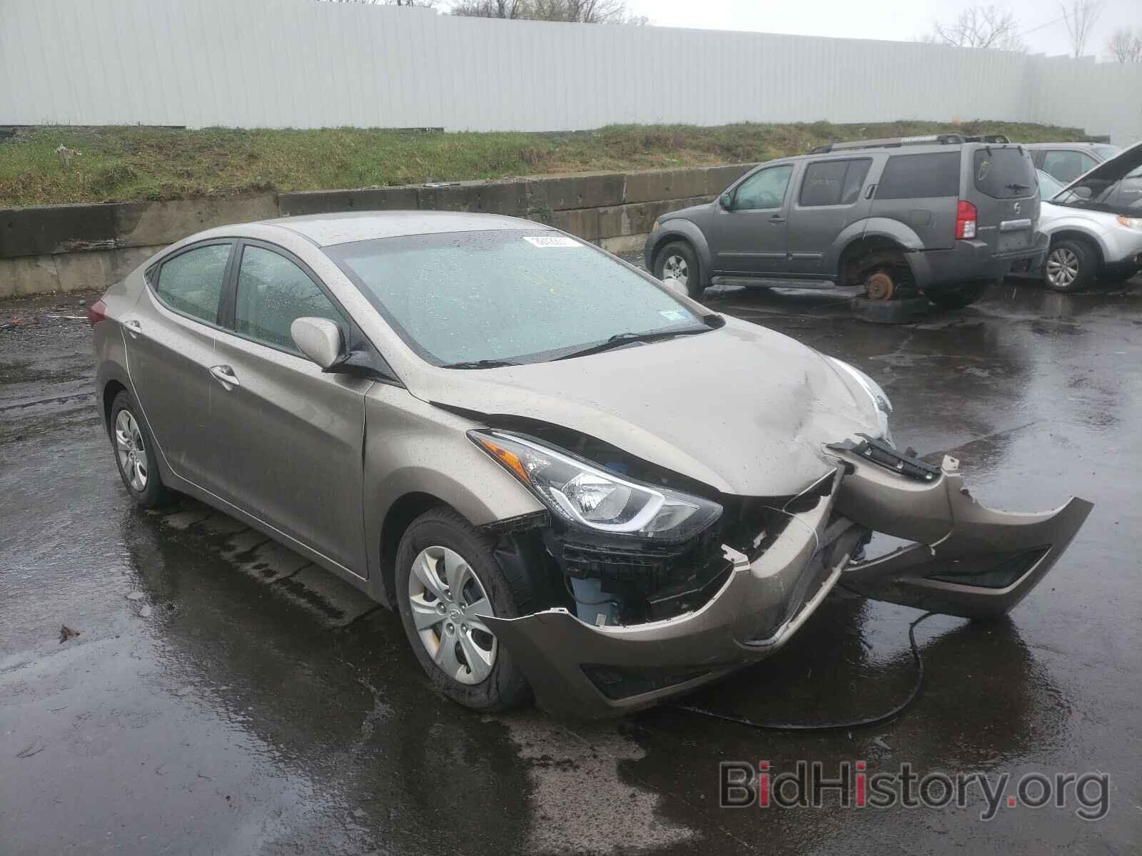 Photo 5NPDH4AE3GH692263 - HYUNDAI ELANTRA 2016