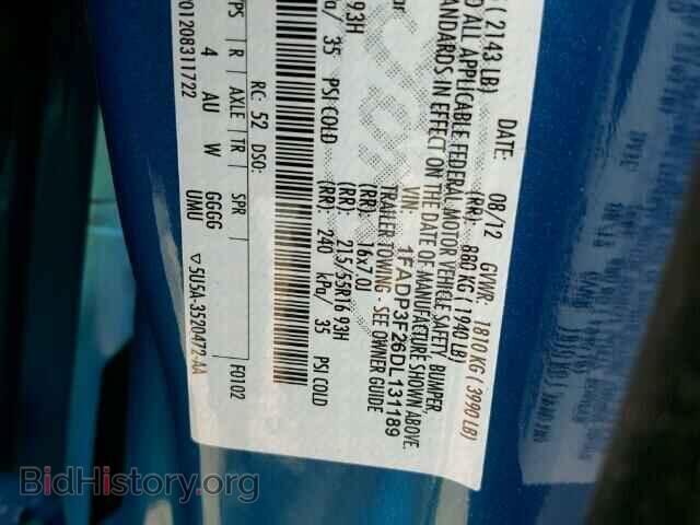 2013 FORD FOCUS - VIN: 1FADP3F26DL131189 - Photo 10