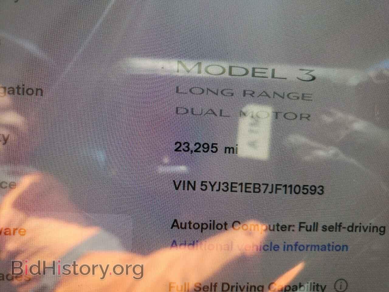 2018 TESLA MODEL 3 - VIN: 5YJ3E1EB7JF110593 - Фото 8