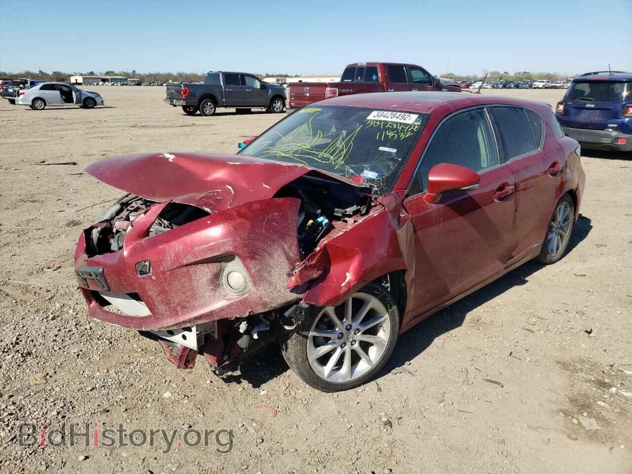 2012 LEXUS CT 200 - VIN: JTHKD5BH6C2119532 - Фото 2