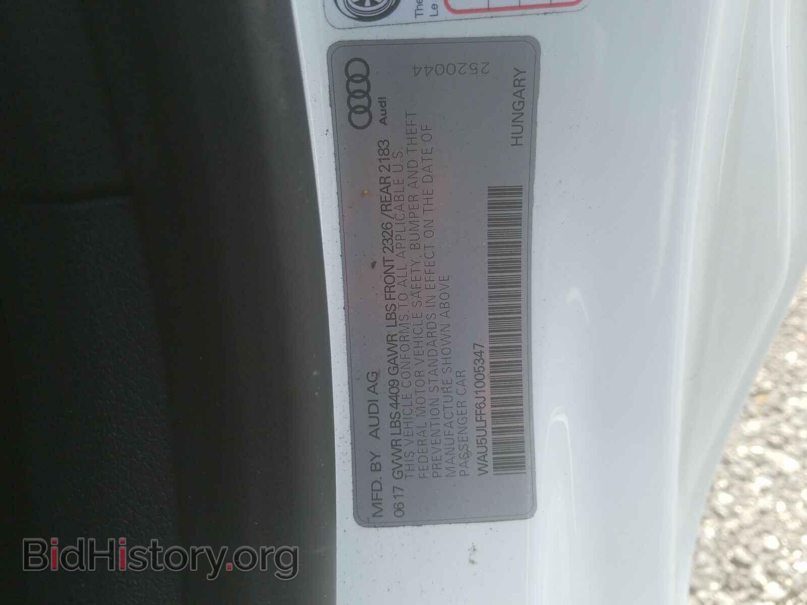 2018 AUDI A3 - VIN: WAU5ULFF6J1005347 - Фото 10