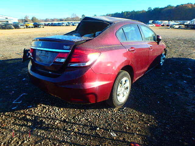 2013 HONDA CIVIC - VIN: 19XFB2F59DE020862 - Фото 4