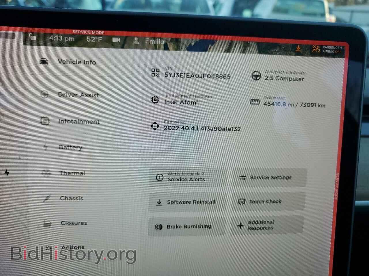 2018 TESLA MODEL 3 - VIN: 5YJ3E1EA0JF048865 - Photo 9