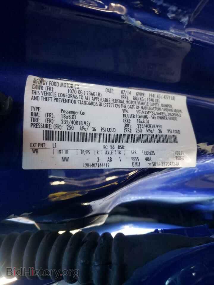 2014 FORD FOCUS - VIN: 1FADP3L94EL362983 - Фото 10