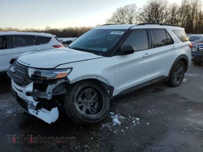 2021 Ford EXPLORER XLT, white — VIN 1FMSK8DH1MGB11103, Copart