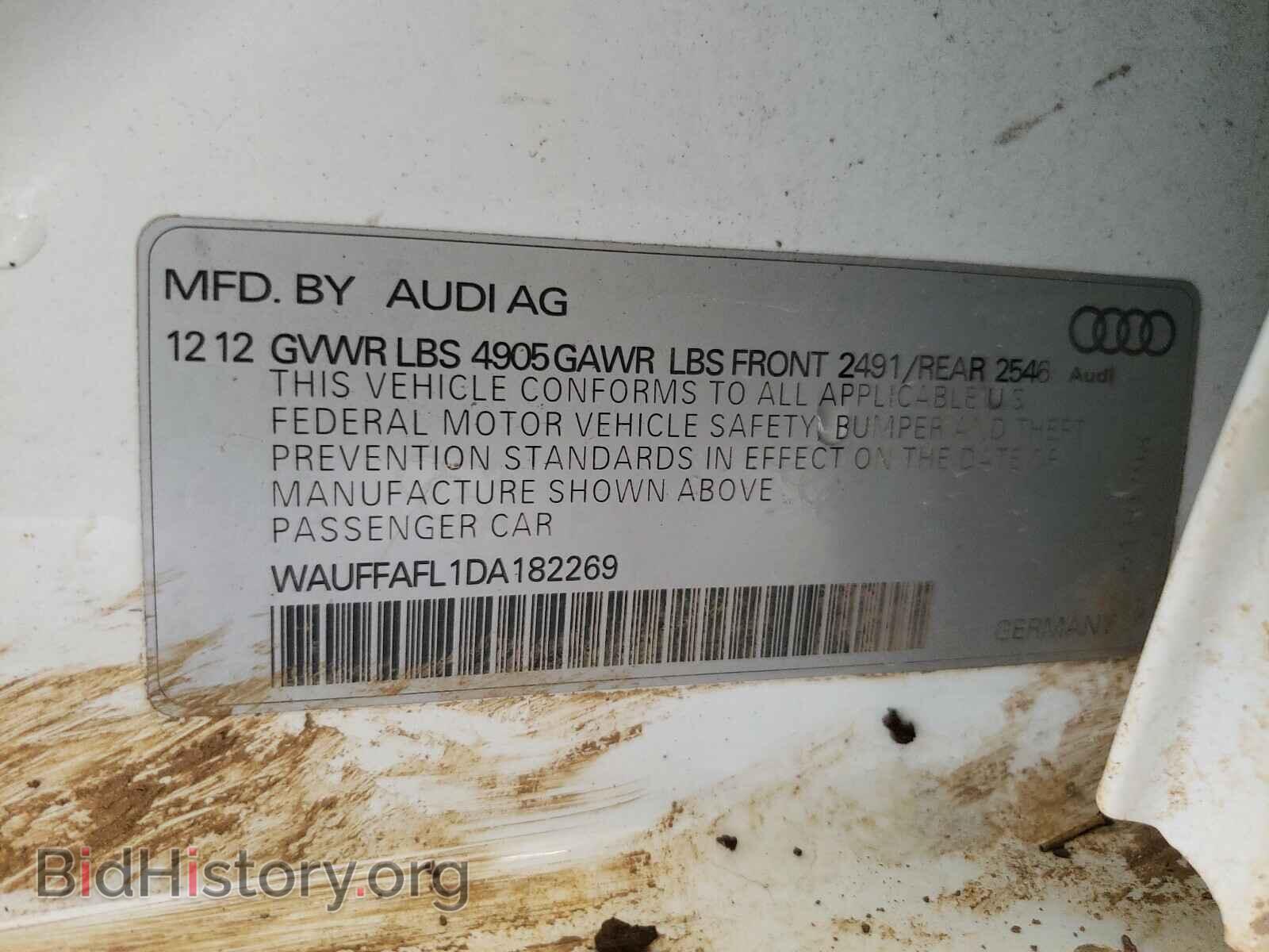2013 AUDI A4 - VIN: WAUFFAFL1DA182269 - Фото 10