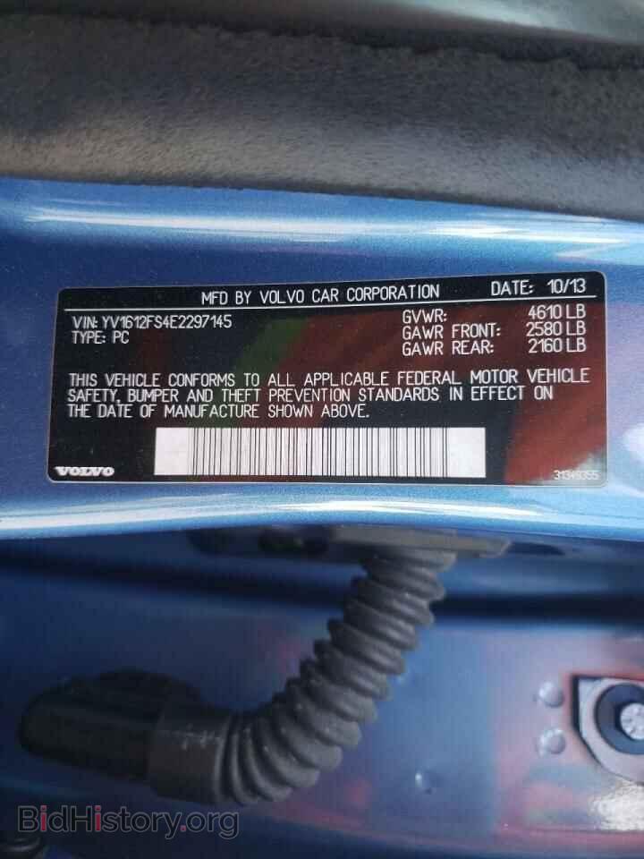 2014 VOLVO S60 - VIN: YV1612FS4E2297145 - Фото 10