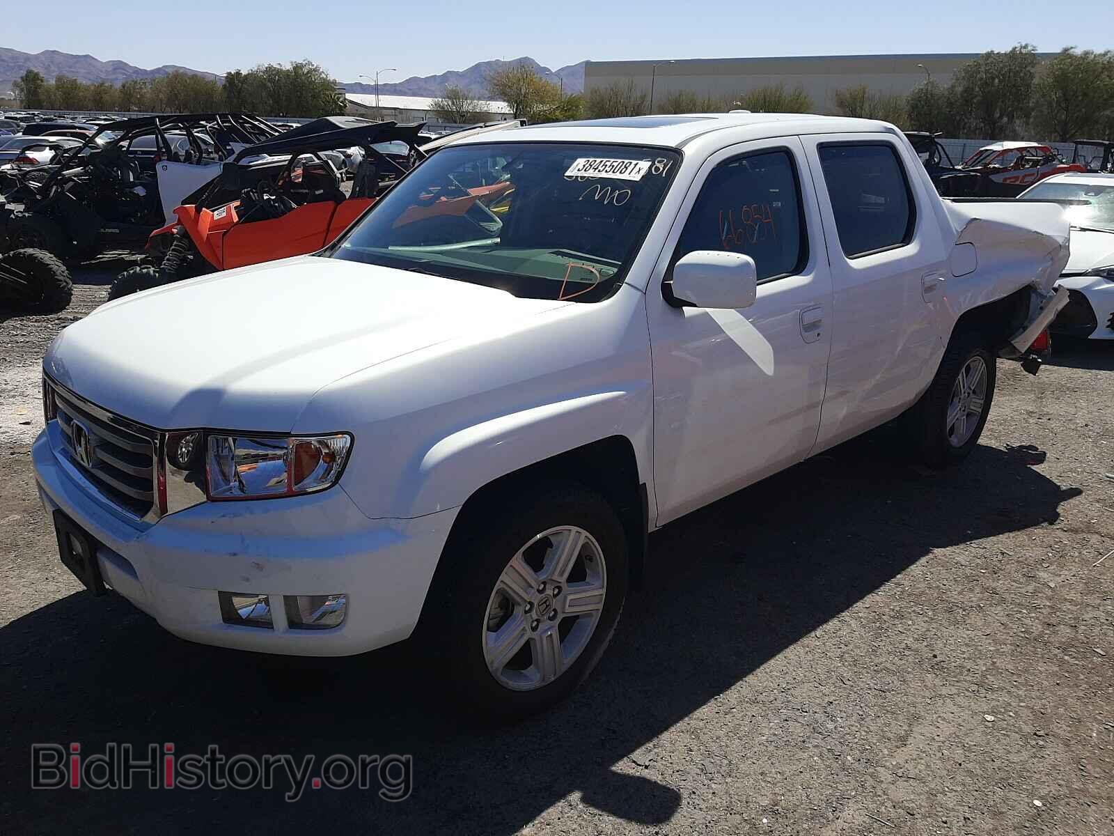 2014 HONDA RIDGELINE - VIN: 5FPYK1F59EB002867 - Фото 2