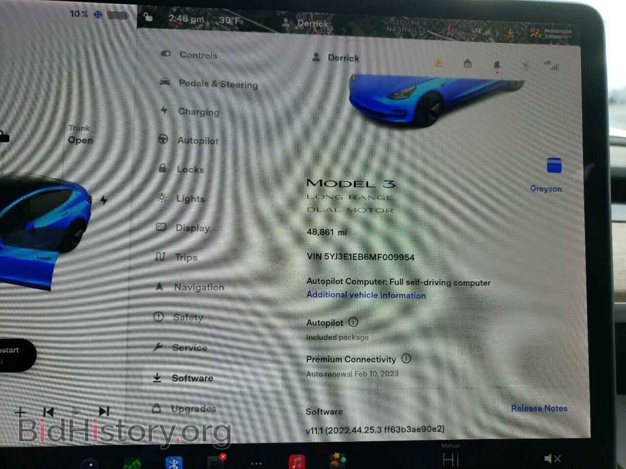 2021 TESLA MODEL 3 - VIN: 5YJ3E1EB6MF009954 - Photo 9