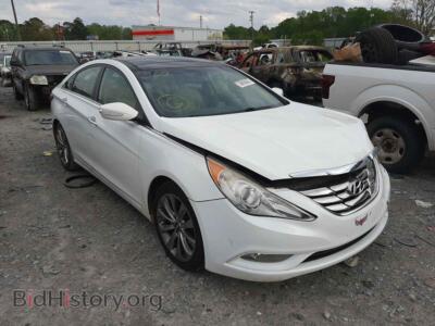 2012 Hyundai SONATA Sonata SE, white — VIN 5NPEC4AB0CH434351, Copart