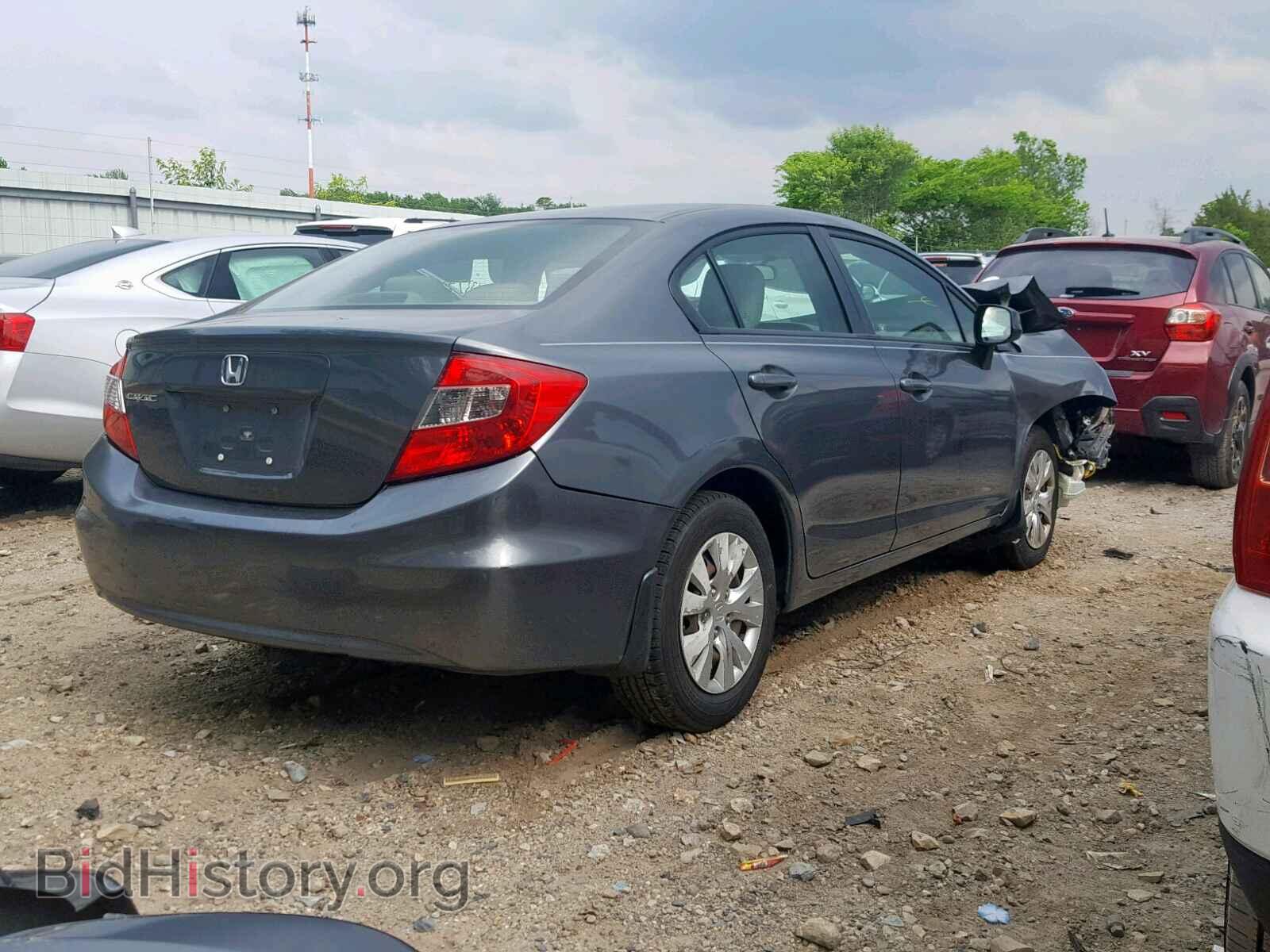 2012 HONDA CIVIC LX - VIN: 2HGFB2F52CH325799 - Фото 4