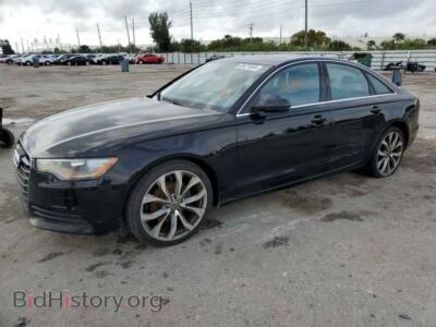 2013 Audi A6 Premium Plus, черный — VIN WAUGFAFCXDN037597, Copart