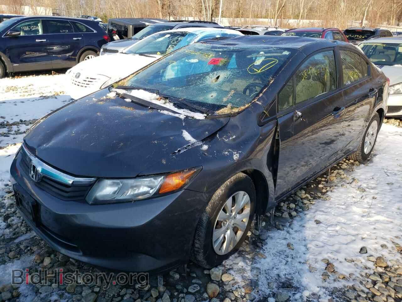 2012 HONDA CIVIC - VIN: 2HGFB2F5XCH599350 - Фото 2