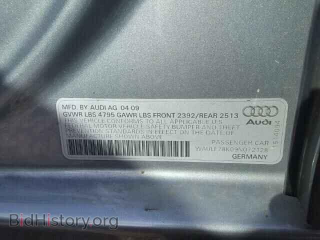 2009 AUDI A4 - VIN: WAULF78K09N072128 - Фото 10