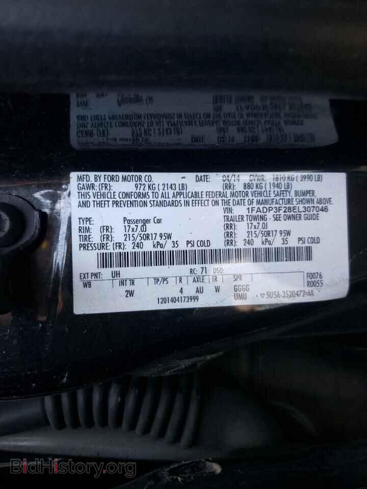 2014 FORD FOCUS - VIN: 1FADP3F28EL307046 - Photo 10