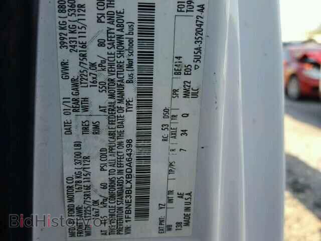 2011 FORD ECONOLINE - VIN: 1FBNE3BLXBDA64398 - Фото 10