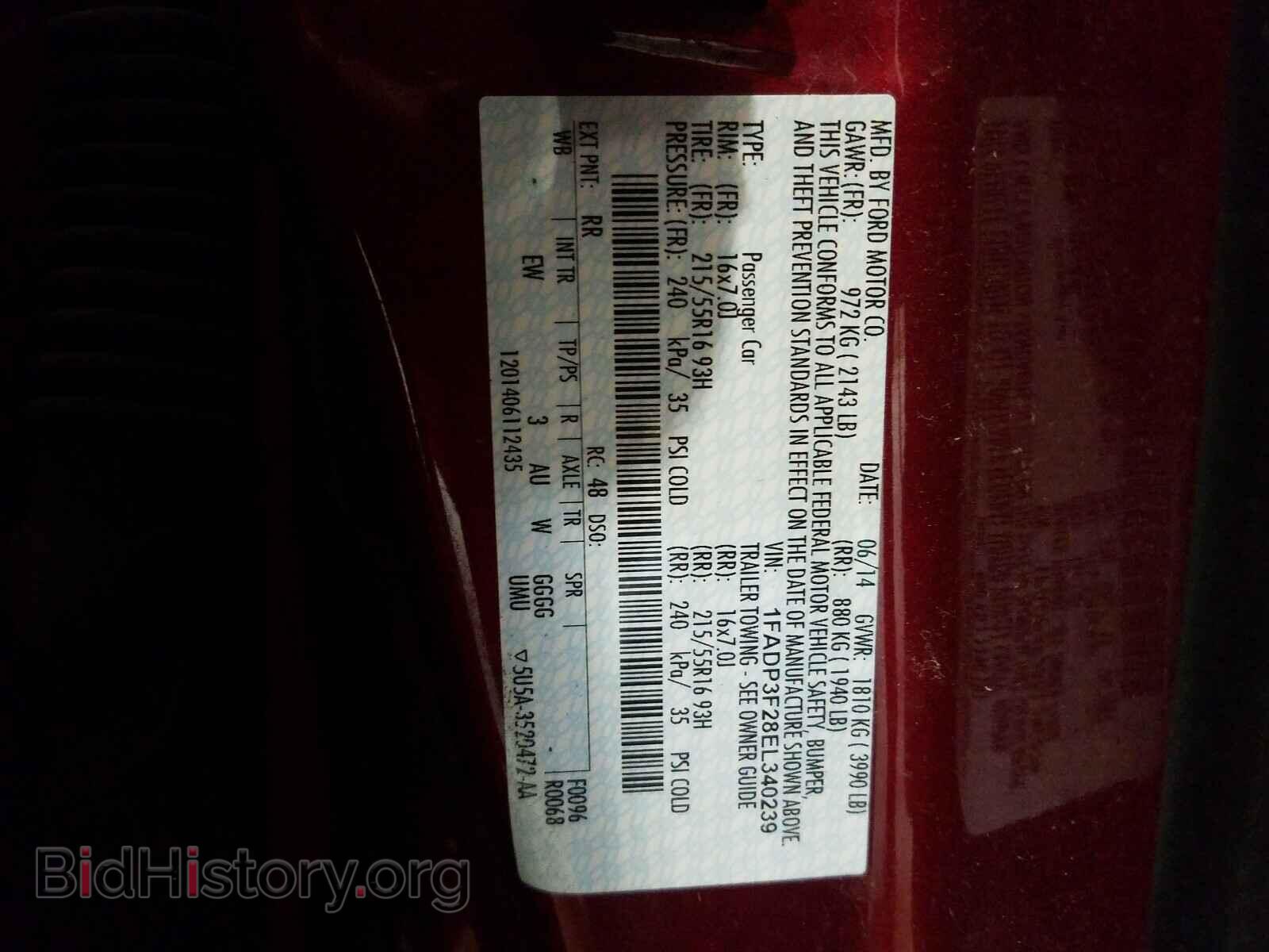 2014 FORD FOCUS - VIN: 1FADP3F28EL340239 - Photo 10
