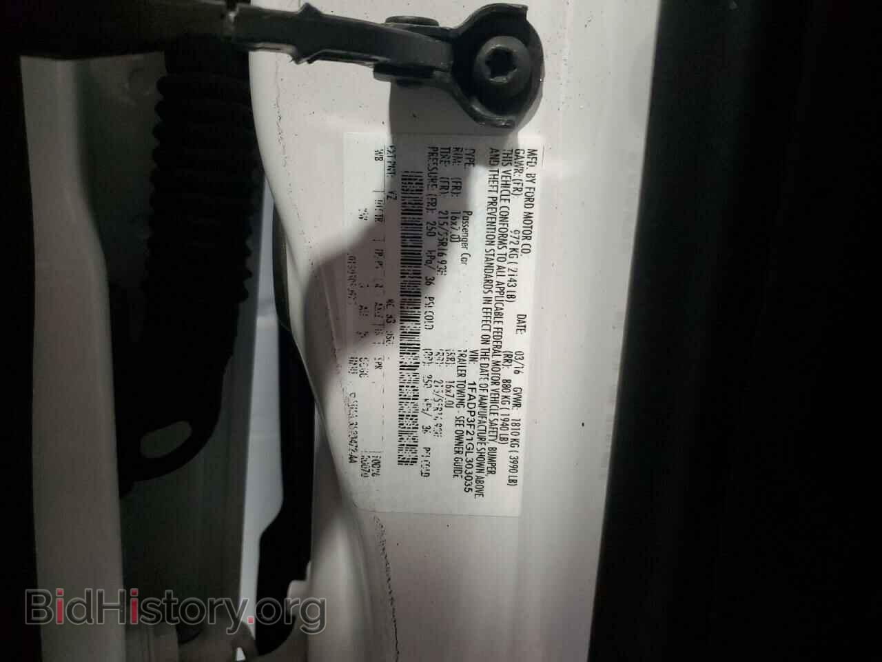 2016 FORD FOCUS - VIN: 1FADP3F21GL303035 - Фото 12