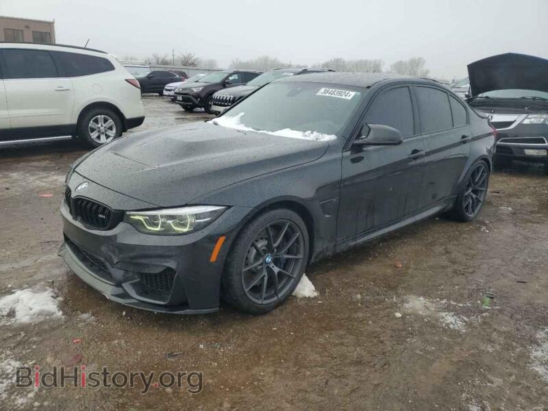 2018 BMW M3 (VIN WBS8M9C50J5K99733) — photo 1 of 12, Copart, damage: front end