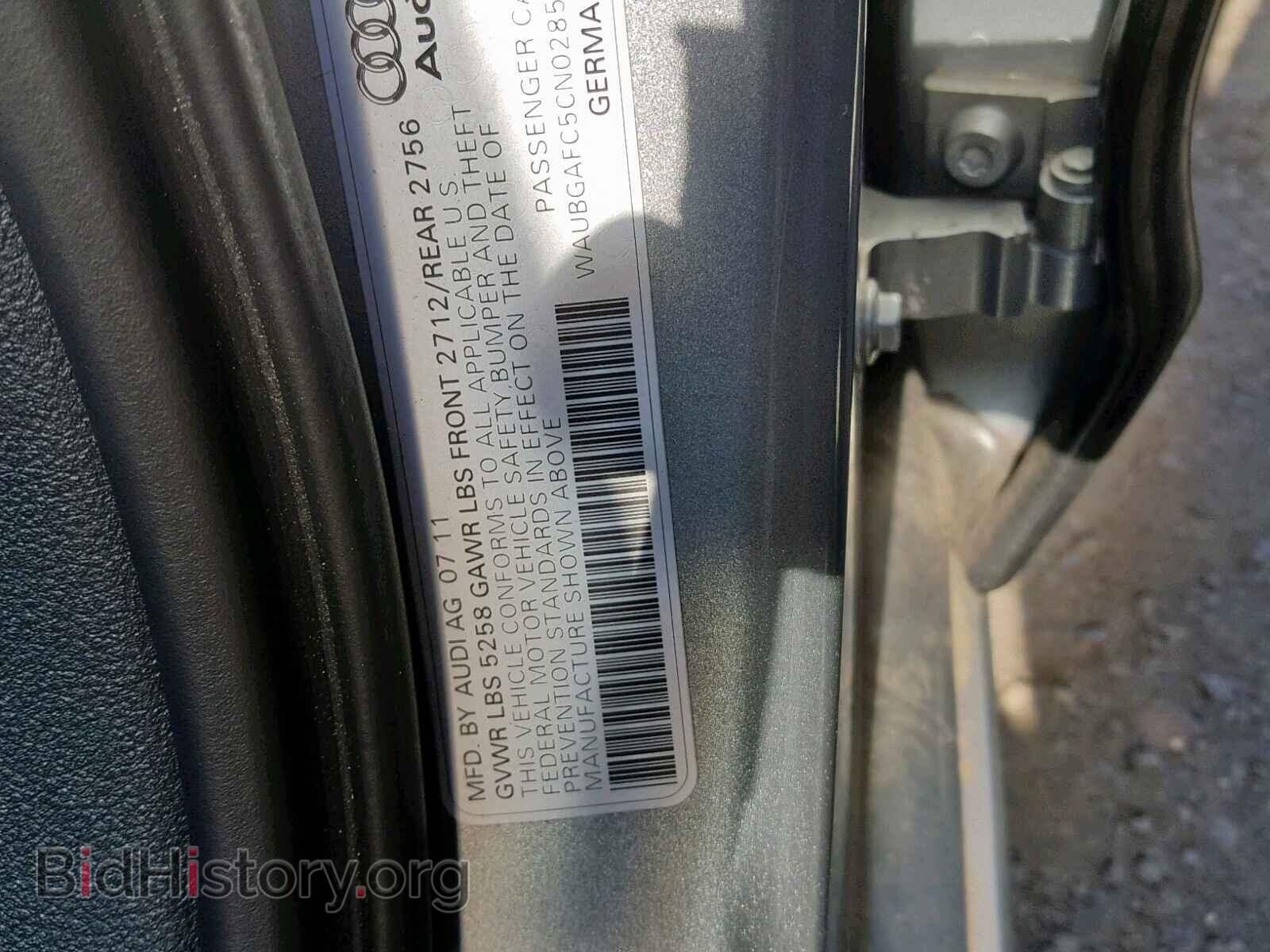 2012 AUDI A6 - VIN: WAUBGAFC5CN028599 - Photo 10